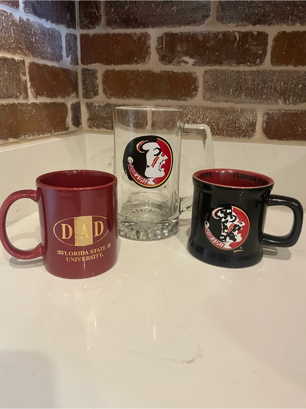 FSU Coffee Mugs - Set of 2 and a Beer Glass